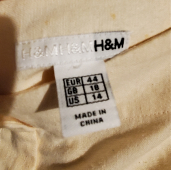 NWT pale pink embroidered linen pants - Picture 5 of 6